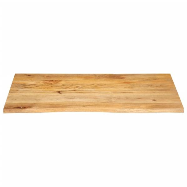 Tischplatte mit Baumkante 100x60x3,8 cm Massivholz Mango
