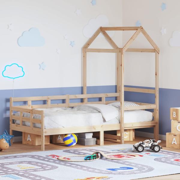 ARDEBO.de - Tagesbett mit Dach 80x200 cm Massivholz Kiefer