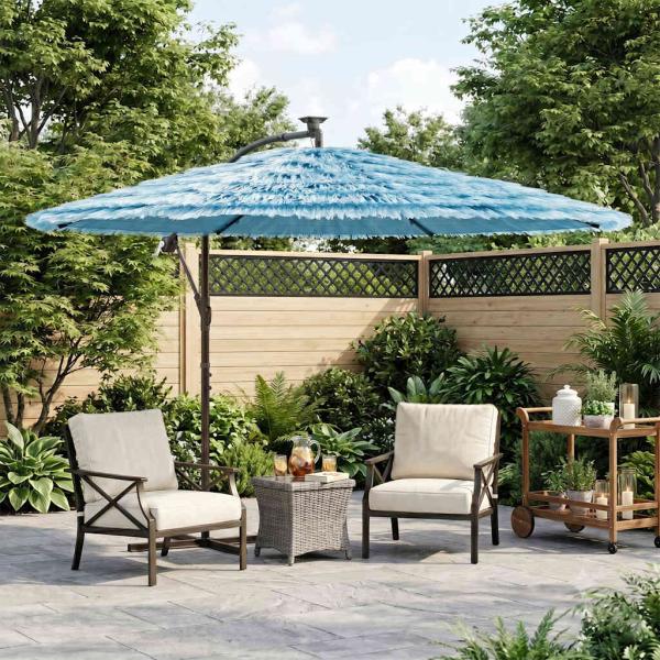 ARDEBO.de - Sonnenschirm mit Stahlmast Blau 269x269x235 cm