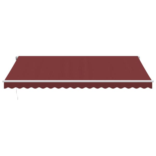 Markise Automatisch mit LED Weinrot 450x350 cm