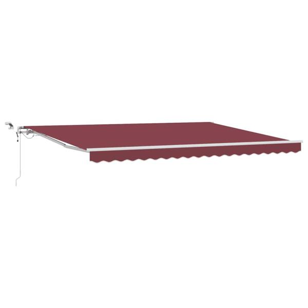 Markise Automatisch mit LED Weinrot 450x300 cm