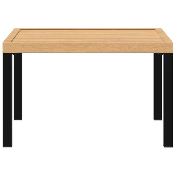 Garten-Couchtisch Schwarz 65x65x40 cm Aluminium