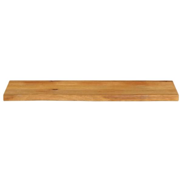 Tischplatte mit Baumkante 100x40x2,5 cm Massivholz Mango