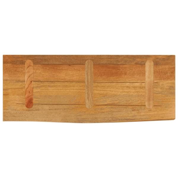 Tischplatte mit Baumkante 90x20x3,8 cm Massivholz Mango