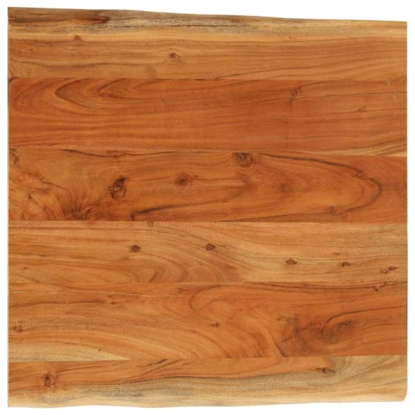 ARDEBO.de - Tischplatte 80x80x3,8 cm Rechteckig Massivholz Akazie Baumkante