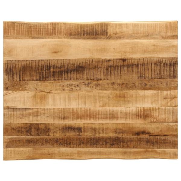 ARDEBO.de - Tischplatte mit Baumkante 110x80x3,8 cm Raues Mango Massivholz