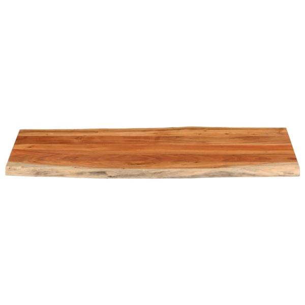 Tischplatte 140x60x2,5cm Rechteckig Massivholz Akazie Baumkante