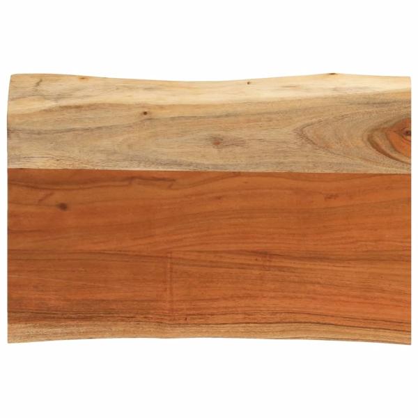 ARDEBO.de - Tischplatte 50x40x3,8 cm Rechteckig Massivholz Akazie Baumkante