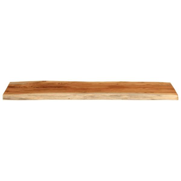 Tischplatte 120x40x3,8cm Rechteckig Massivholz Akazie Baumkante