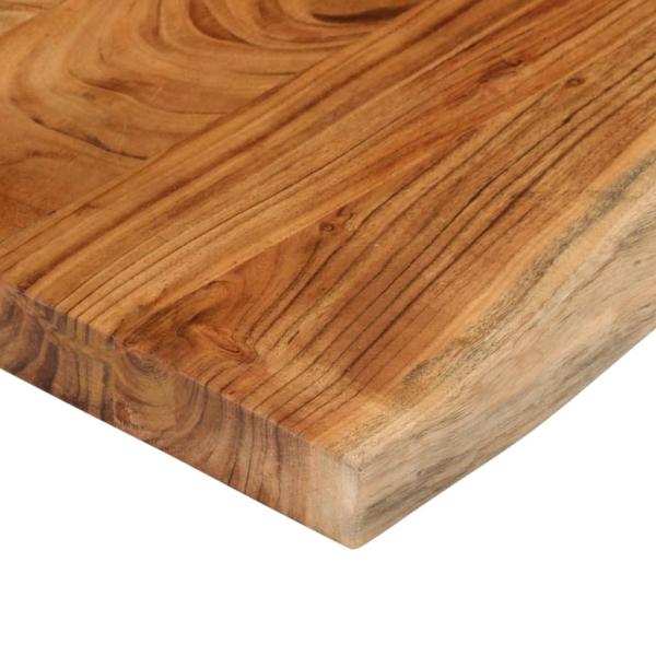 Tischplatte 120x40x3,8cm Rechteckig Massivholz Akazie Baumkante