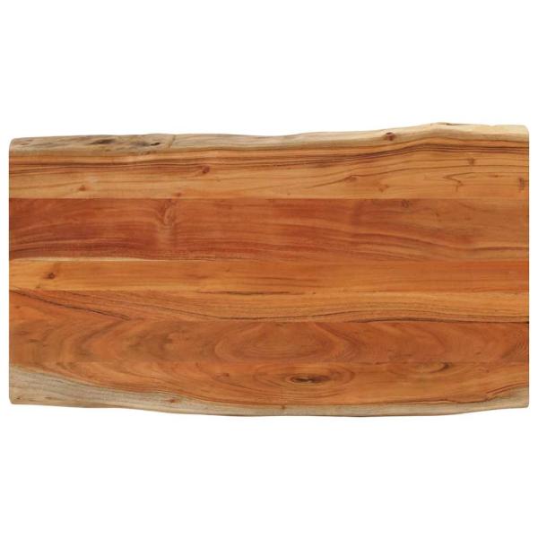 ARDEBO.de - Tischplatte 100x60x3,8cm Rechteckig Massivholz Akazie Baumkante