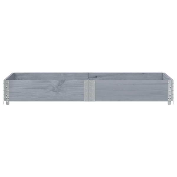 Pflanzkasten Grau 150x100 cm Massivholz Kiefer