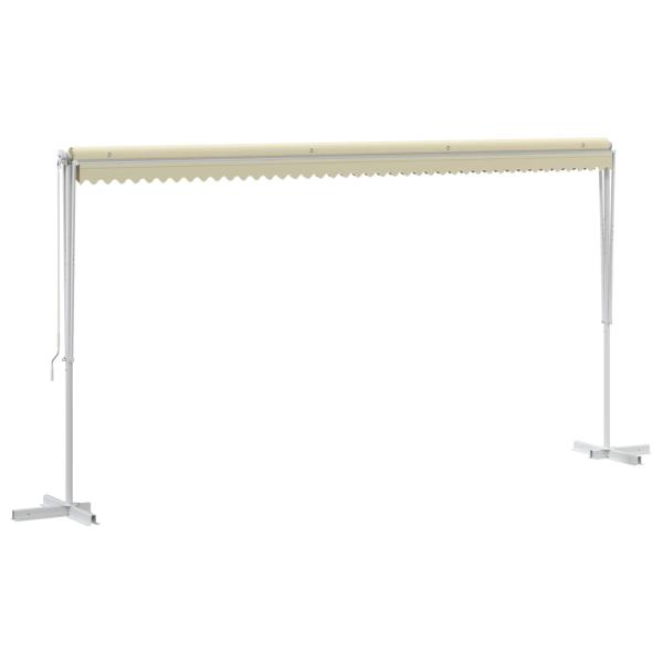 Freistehende Markise 500x300 cm Creme
