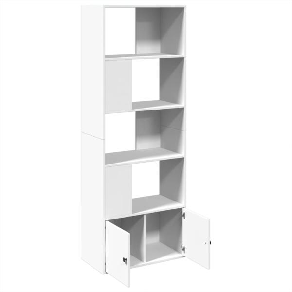 B?cherregal Wei? 70x36x189 cm Holzwerkstoff