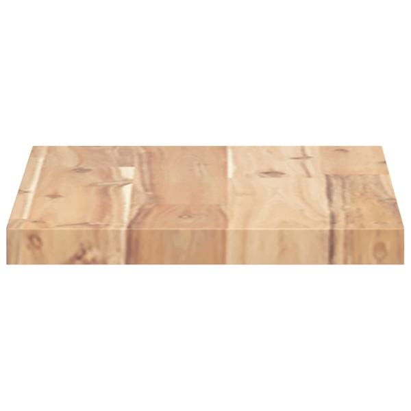 Schweberegal 60x20x2 cm Massivholz Akazie Unbehandelt