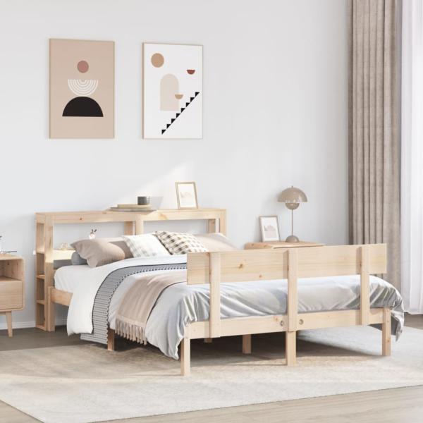 ARDEBO.de - Massivholzbett ohne Matratze 120x190 cm Kiefernholz