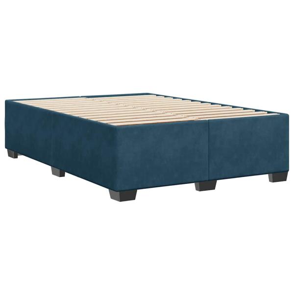Bettgestell Blau 140x190 cm Samt