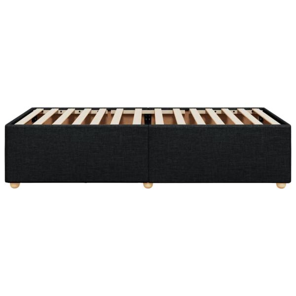 Bettgestell ohne Matratze Schwarz 80x200 cm Stoff