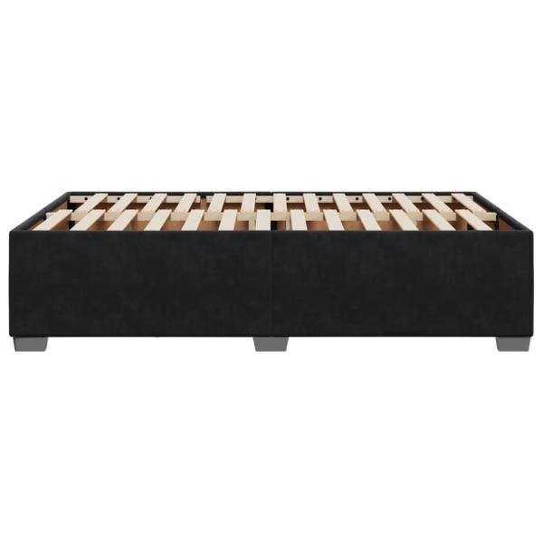 Bettgestell ohne Matratze Schwarz 120x190 cm Samt