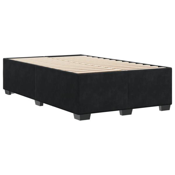 Bettgestell ohne Matratze Schwarz 120x190 cm Samt