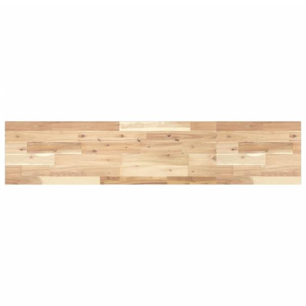 Schweberegal 120x30x2 cm Massivholz Akazie Unbehandelt