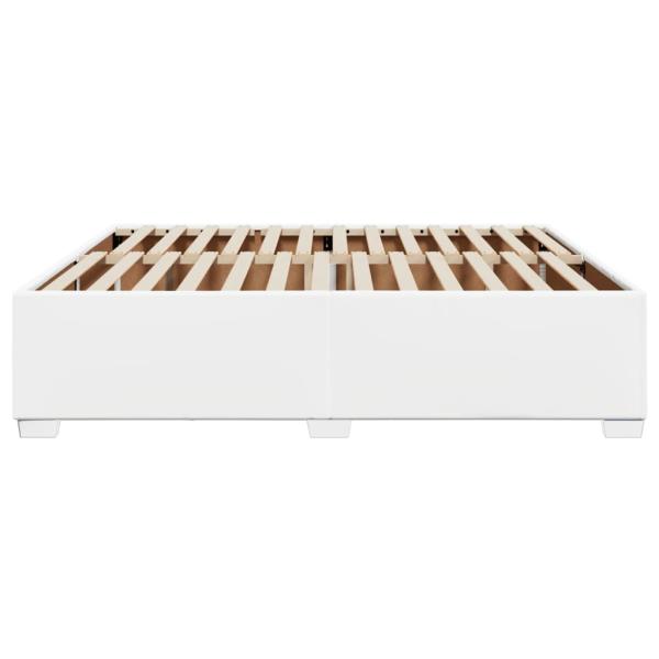 Bettgestell Weiß 200x200 cm Kunstleder