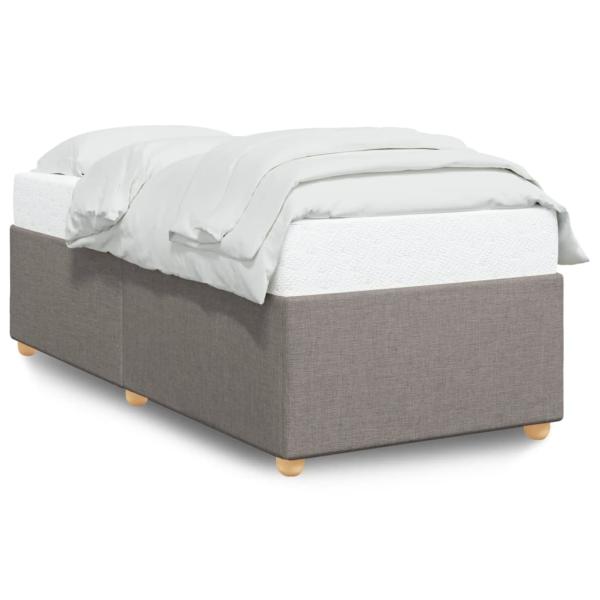 Bettgestell ohne Matratze Taupe 90x200 cm Stoff