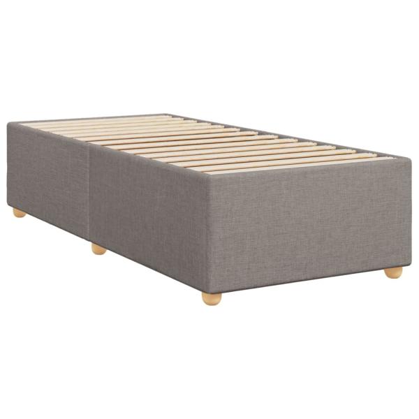 Bettgestell ohne Matratze Taupe 90x200 cm Stoff