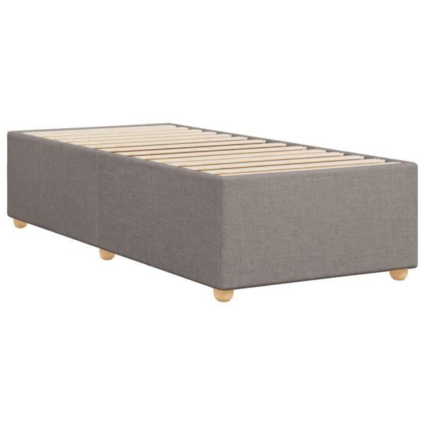 Bettgestell ohne Matratze Taupe 90x200 cm Stoff