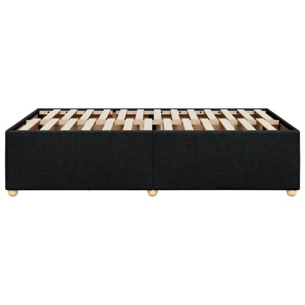 Bettgestell ohne Matratze Schwarz 120x200 cm Stoff