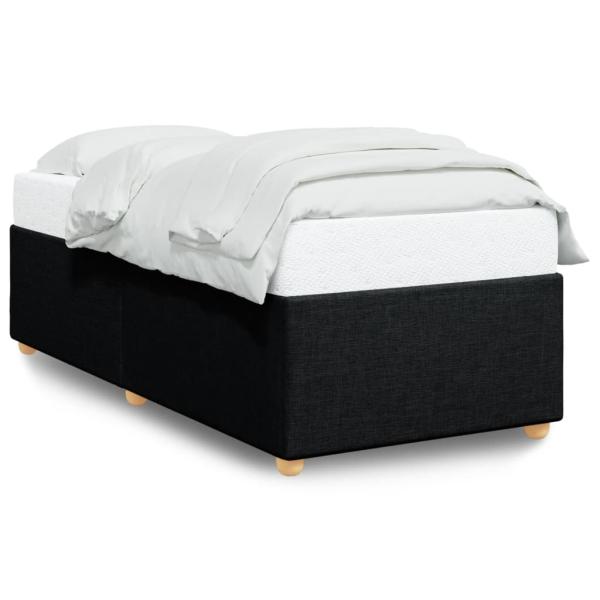 Bettgestell ohne Matratze Schwarz 90x190 cm Stoff