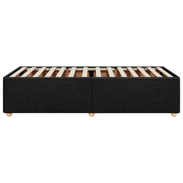 Bettgestell ohne Matratze Schwarz 90x190 cm Stoff