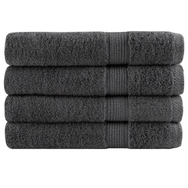 ARDEBO.de - Premium Saunatücher SOLUND 4 Stk. Anthrazit 80x200 cm 600 g/m²