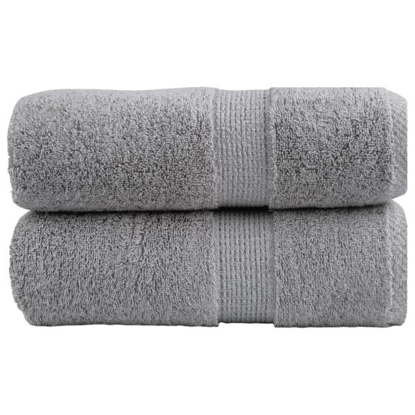 Premium Gästetücher SOLUND 2 Stk. Grau 30x50 cm 600 g/m²