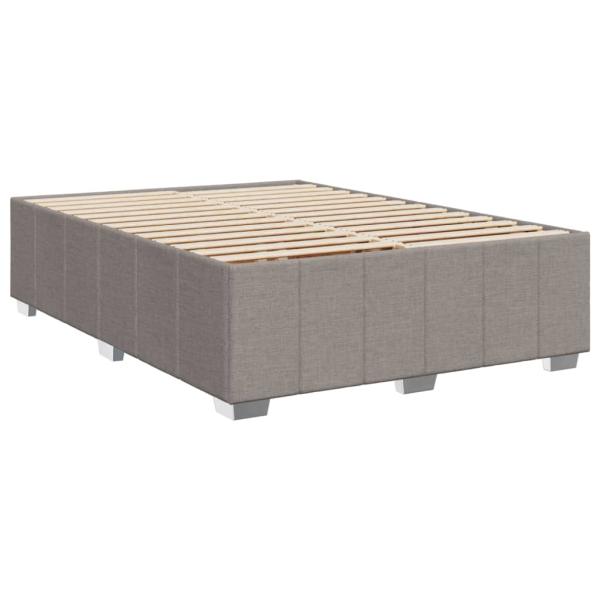 Bettgestell ohne Matratze Taupe 140x190 cm Stoff