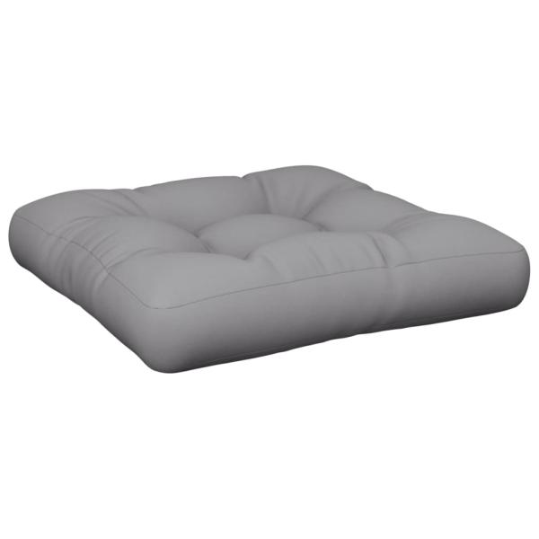 Palettenkissen Grau 50x50x12 cm Stoff