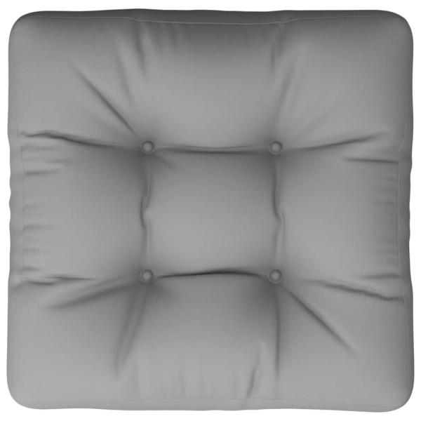Palettenkissen Grau 50x50x12 cm Stoff