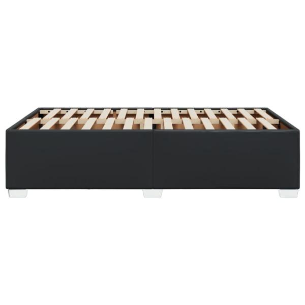 Bettgestell Schwarz 120x200 cm Kunstleder
