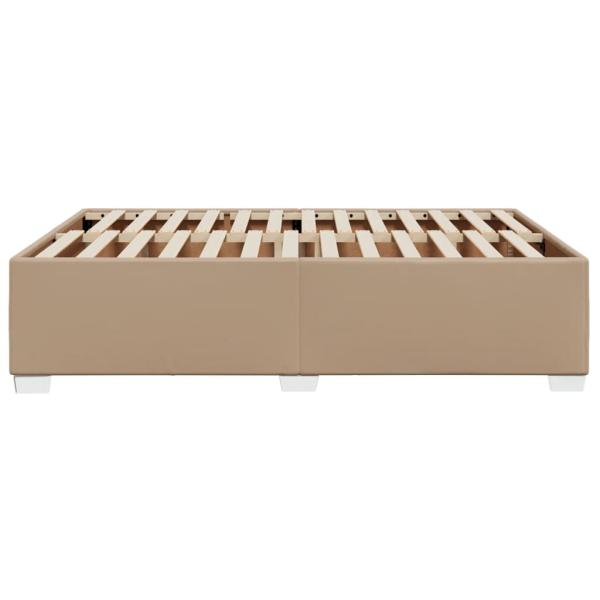 Bettgestell Cappuccino-Braun 140x190 cm Kunstleder