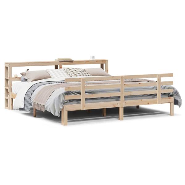 Bettgestell mit Kopfteil ohne Matratze 200x200 cm