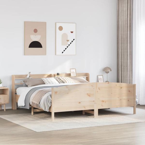 ARDEBO.de - Massivholzbett ohne Matratze 180x200 Kiefernholz