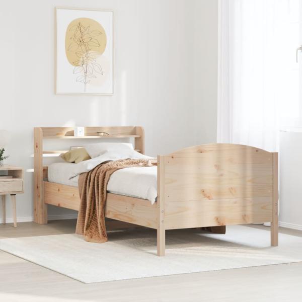 ARDEBO.de - Massivholzbett ohne Matratze 100x200 cm Kiefernholz