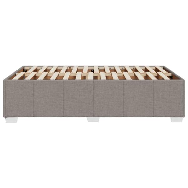 Bettgestell ohne Matratze Taupe 120x190 cm Stoff