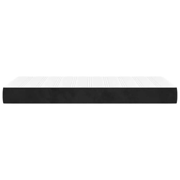 Taschenfederkernmatratze für Kinder Mittel Schwarz 80x160 cm Samt