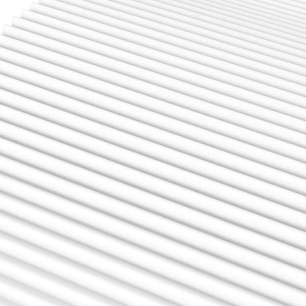 Schaumstoffmatratze Weiß 90x220 cm Härtegrad H2 H3