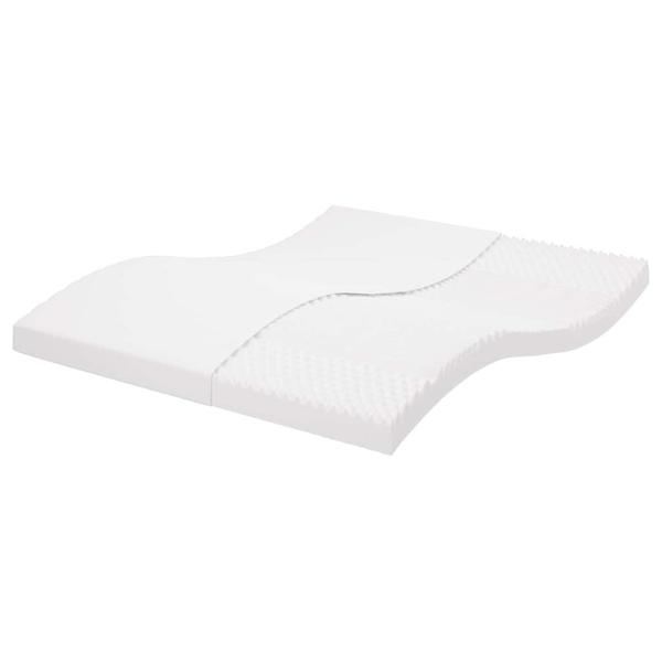 ARDEBO.de - Schaumstoffmatratze Weiß 160x210 cm 7-Zonen Härtegrad 20 ILD