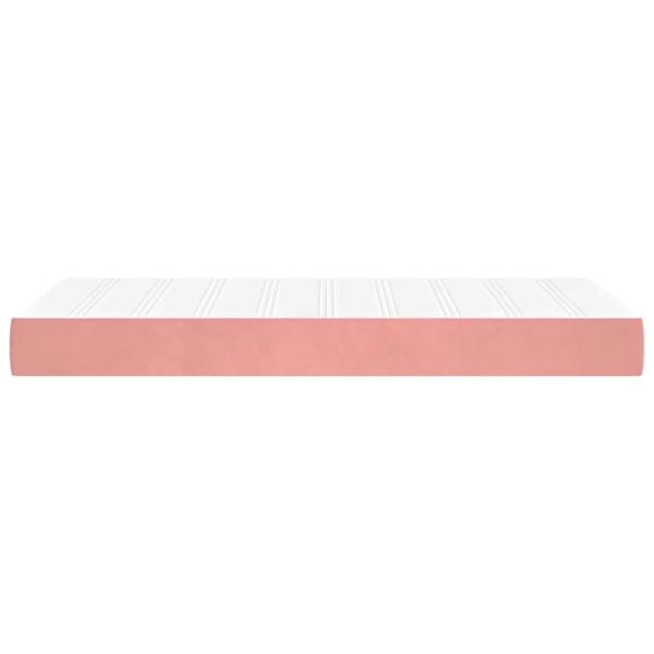 Taschenfederkernmatratze Mittel Rosa 90x220x20 cm Samt