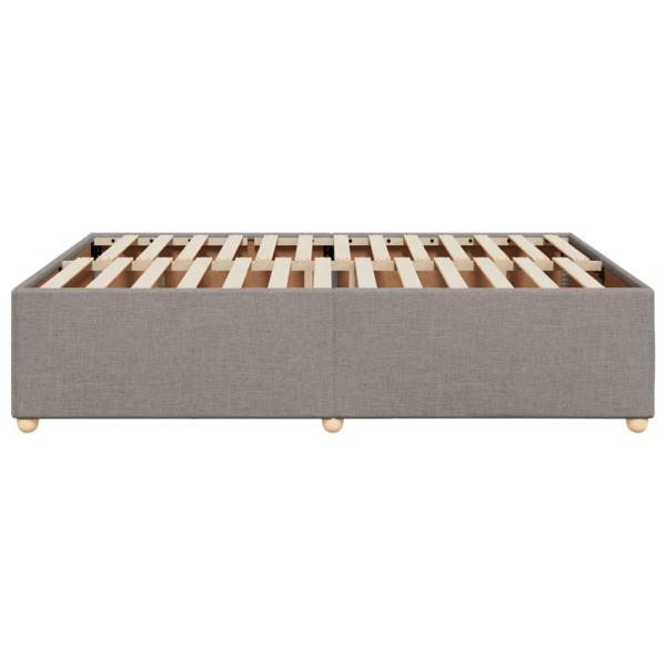 Bettgestell ohne Matratze Taupe 160x200 cm Stoff