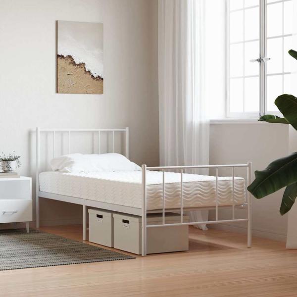 ARDEBO.de - Schaumstoffmatratze Weiß 80x210 cm Härtegrad H2 H3