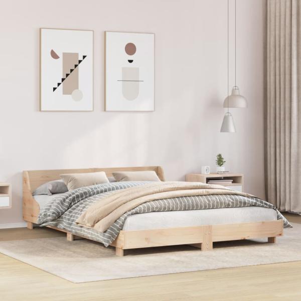 ARDEBO.de - Massivholzbett ohne Matratze 120x190 cm Kiefernholz